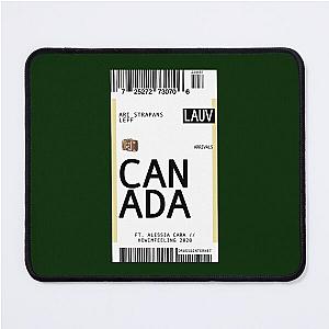 Lauv Canada Plane Ticket Mouse Pad