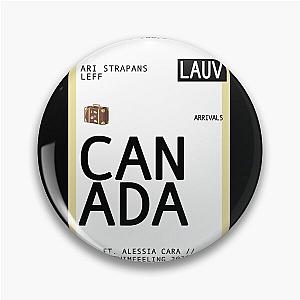 Lauv Canada Plane Ticket Pin
