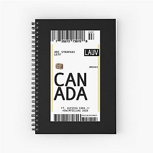 Lauv Canada Spiral Notebook