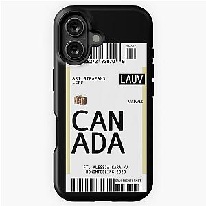 Lauv in Canada plane ticket iPhone tough case