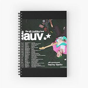 Lauv the all For 4 Nothing Tour  Spiral Notebook