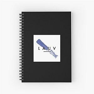 Lauv Blue Paint Streak Spiral Notebook