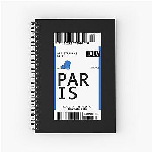 lauv plane ticket - sticker pack Spiral Notebook