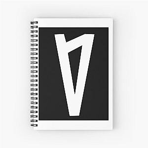 Lauv symbol black Spiral Notebook