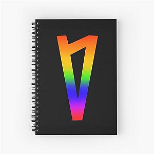 Lauv rainbow symbol  Spiral Notebook