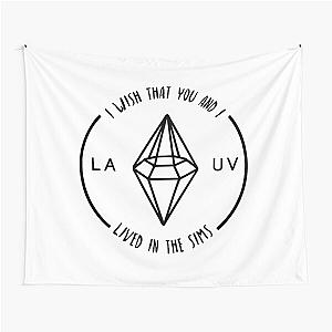 Lauv Sims (Black Logo) Tapestry