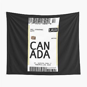 lauv canada: plane ticket Tapestry