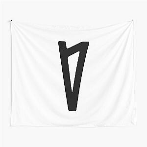 Lauv Logo Black Tapestry