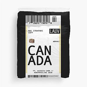 lauv canada: plane ticket Duvet Cover