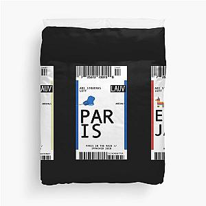 lauv plane ticket - sticker pack Duvet Cover