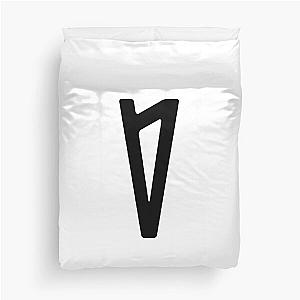 Lauv Logo Black Duvet Cover