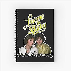 Doin it our way - Yellow Laverne & Shirley 70s Retro Tribute Spiral Notebook