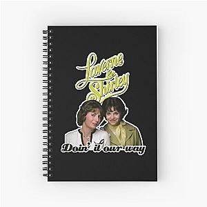 Doin it our way - Yellow Laverne & Shirley 70s Retro Tribute Spiral Notebook