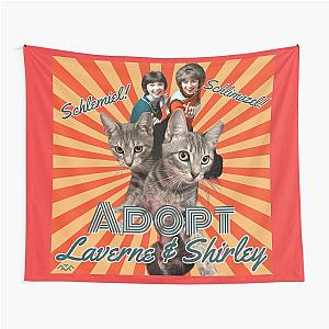 Cat Adoption Poster for Laverne & Shirley Tapestry