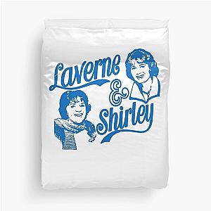 Laverne & Shirley 70s tv funny sitcom Duvet Cover