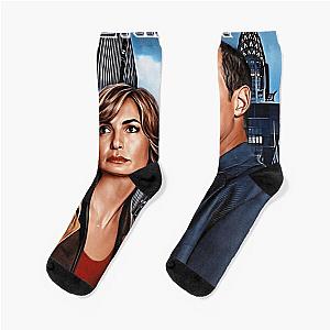 Benson & Stabler Law and Order: SVU Socks