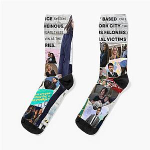 Law & Order SVU Collage Socks