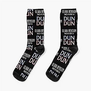 Olivia Benson Makes My Heart Go DUN DUN, Law & Order SVU Design Socks