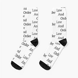 Law and Order Silver Socks