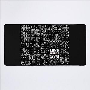 DUN DUN law and order svu pattern Desk Mat