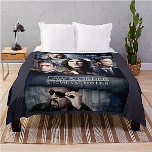 Most Important Law And Order Halloween Holiday Throw Blanket