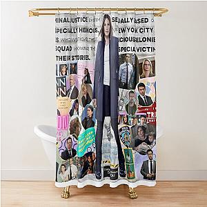 Law & Order SVU Collage Shower Curtain