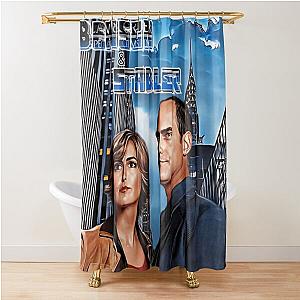 Benson & Stabler Law and Order: SVU Shower Curtain