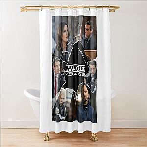 Law and Order SVU Crack Poster   	 Shower Curtain