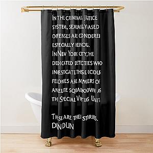 law and order svu intro Shower Curtain