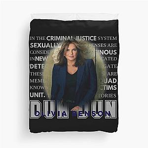 Poster Olivia benson crime german series Duvet Cover