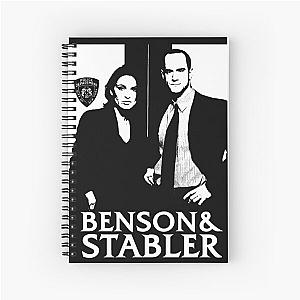 Olivia and Elliott - The White Stencil Spiral Notebook