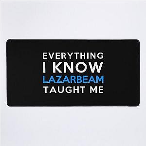 Everything I Know Lazarbeam Desk Mat