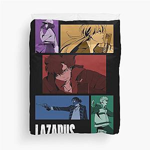 Lazarus Character Lineup Stylized 2024 Series Fan Art Duvet Cover