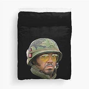 Kirk Lazarus Head Tropic Thunder Sticker Duvet Cover