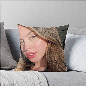 Learn to Live with Brown Hair Throw Pillow