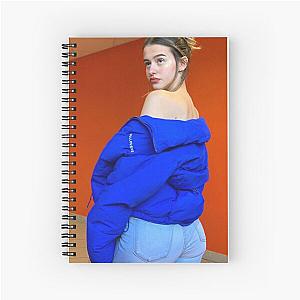 Levi with blue Spiral Notebook