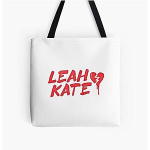 Logo Leah Kate All Over Print Tote Bag