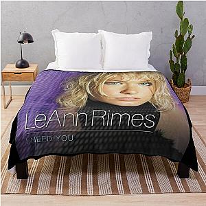 LeAnn Rimes i need you Throw Blanket