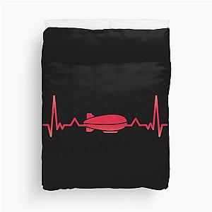 Zeppelin heartbeat Duvet Cover