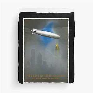 In 2 Days To North America Zeppelin Duvet Cover