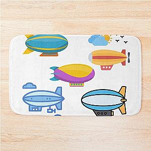 zeppelin stickers Bath Mat