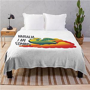 Valhalia I Am Coming Zeppelin Throw Blanket