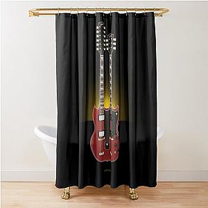 Guitar Zeppelin Shower Curtain