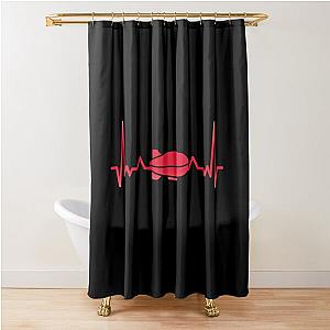 Zeppelin heartbeat Shower Curtain