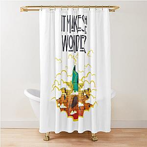 It Makes Me Wonder Zeppelin Shower Curtain