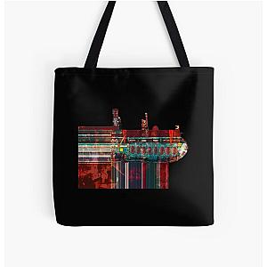 Guitar Zeppelin All Over Print Tote Bag