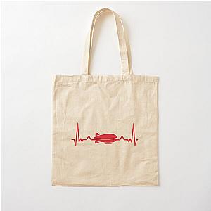 Zeppelin heartbeat Cotton Tote Bag