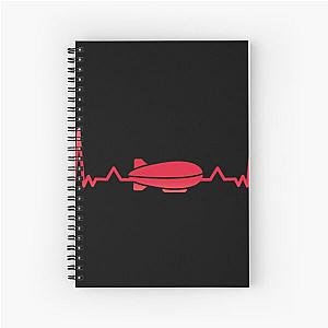 Zeppelin heartbeat Spiral Notebook