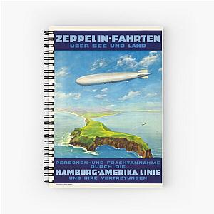 Zeppelin Fahrten Spiral Notebook