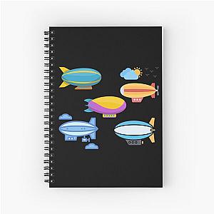 zeppelin stickers Spiral Notebook